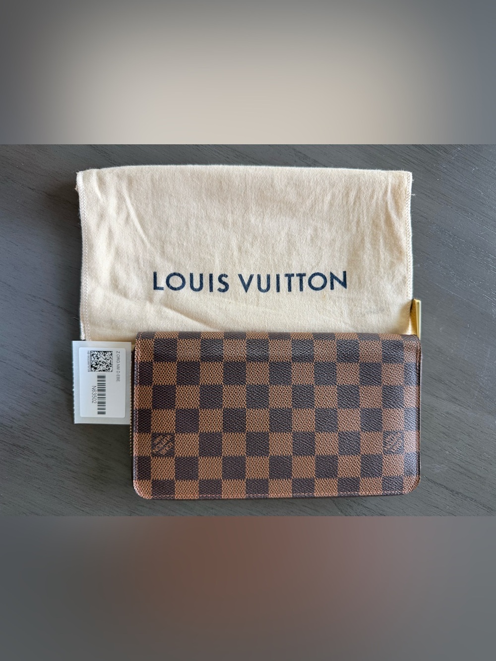 Louis Vuitton Zippy Organizer Damier Ebene N63502